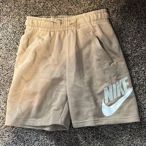 Nike, Small, Tan sweatpants shorts